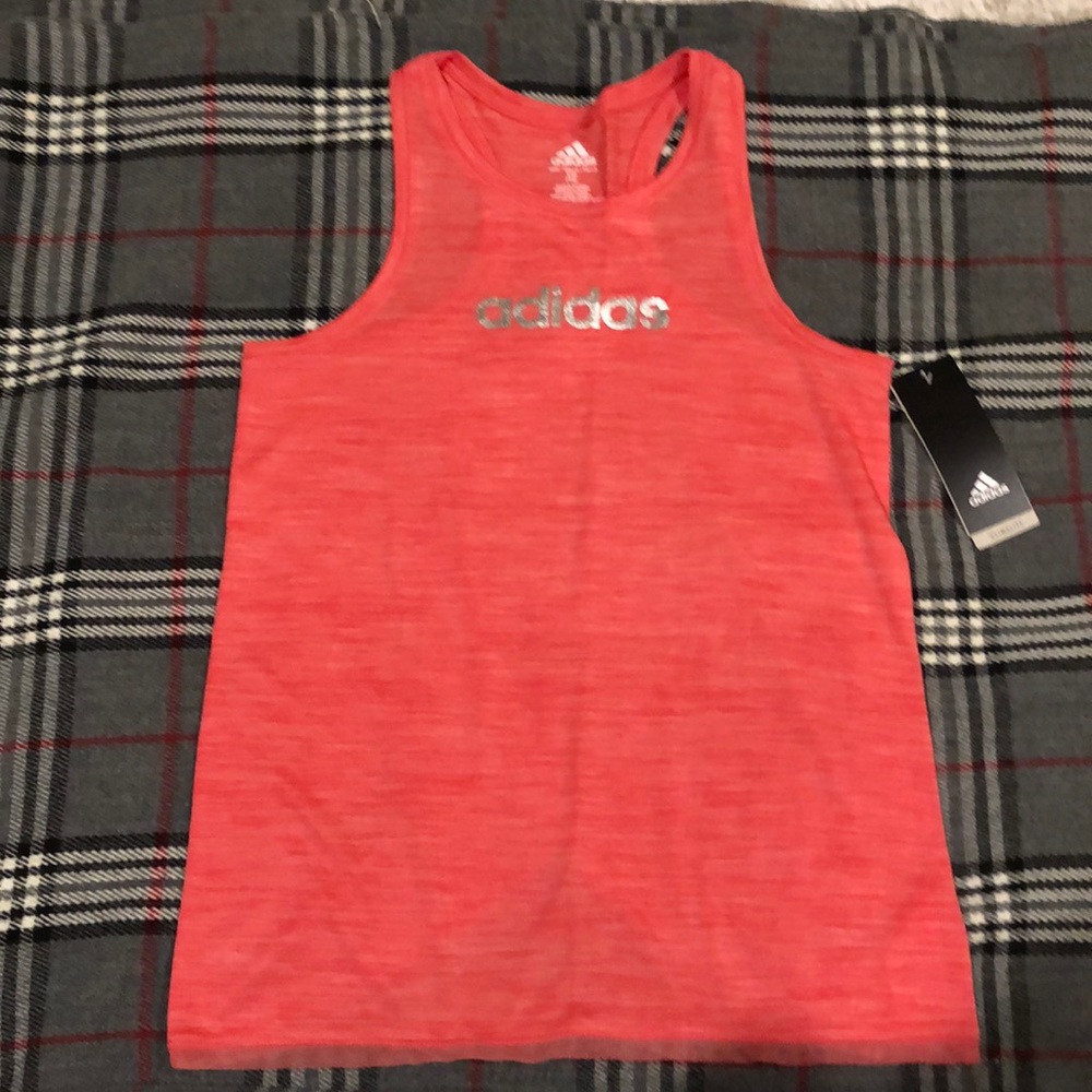 Adidas Climalite racer back tank L/14 coral pink (kt3)